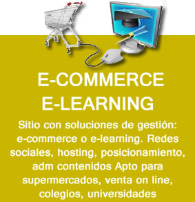 e-commerce e-learning, sitio web con e commerco o e learning, autoadministrables